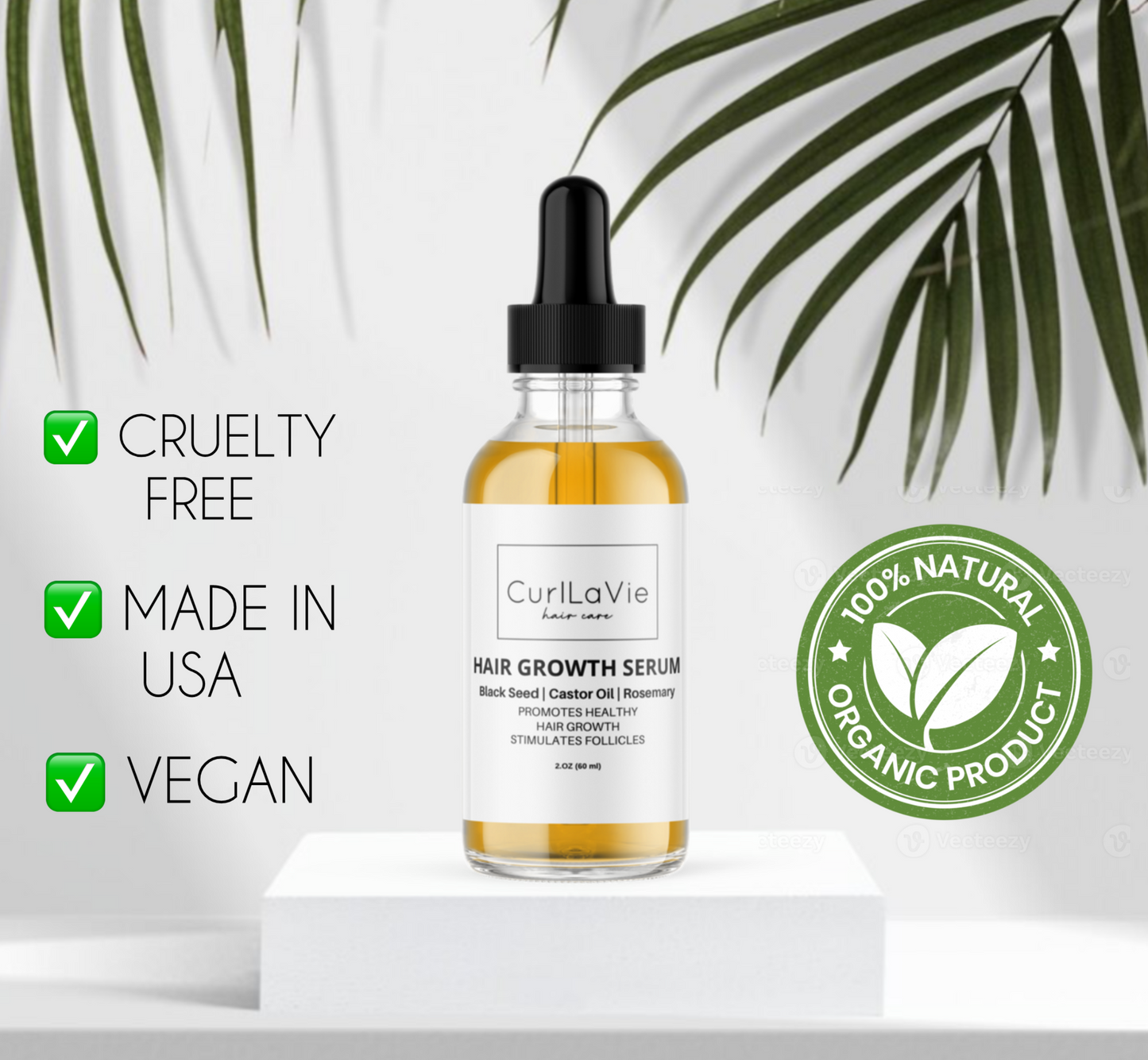 Hair Growth Serum / 100% organic
